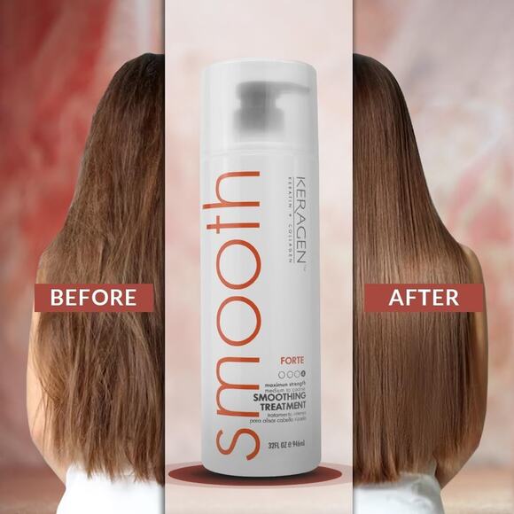 Keragen Brazilian Smoothing Keratin Hair Treatment | Sulfate-Free Blowout System - Picture 6 of 8